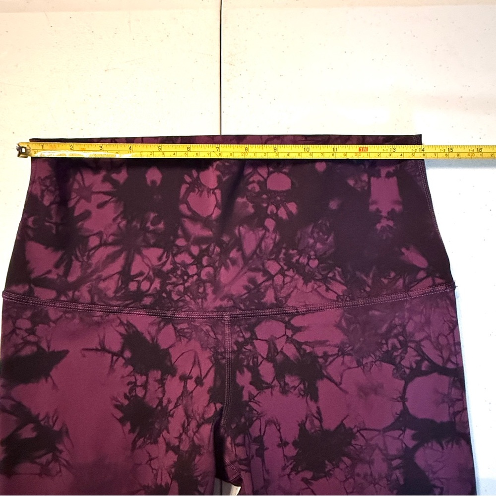 Lululemon -Wunder Under Pant (Hi-Rise)- Shibori Darkest Magenta Black - 10 - EUC - Picture 6 of 15